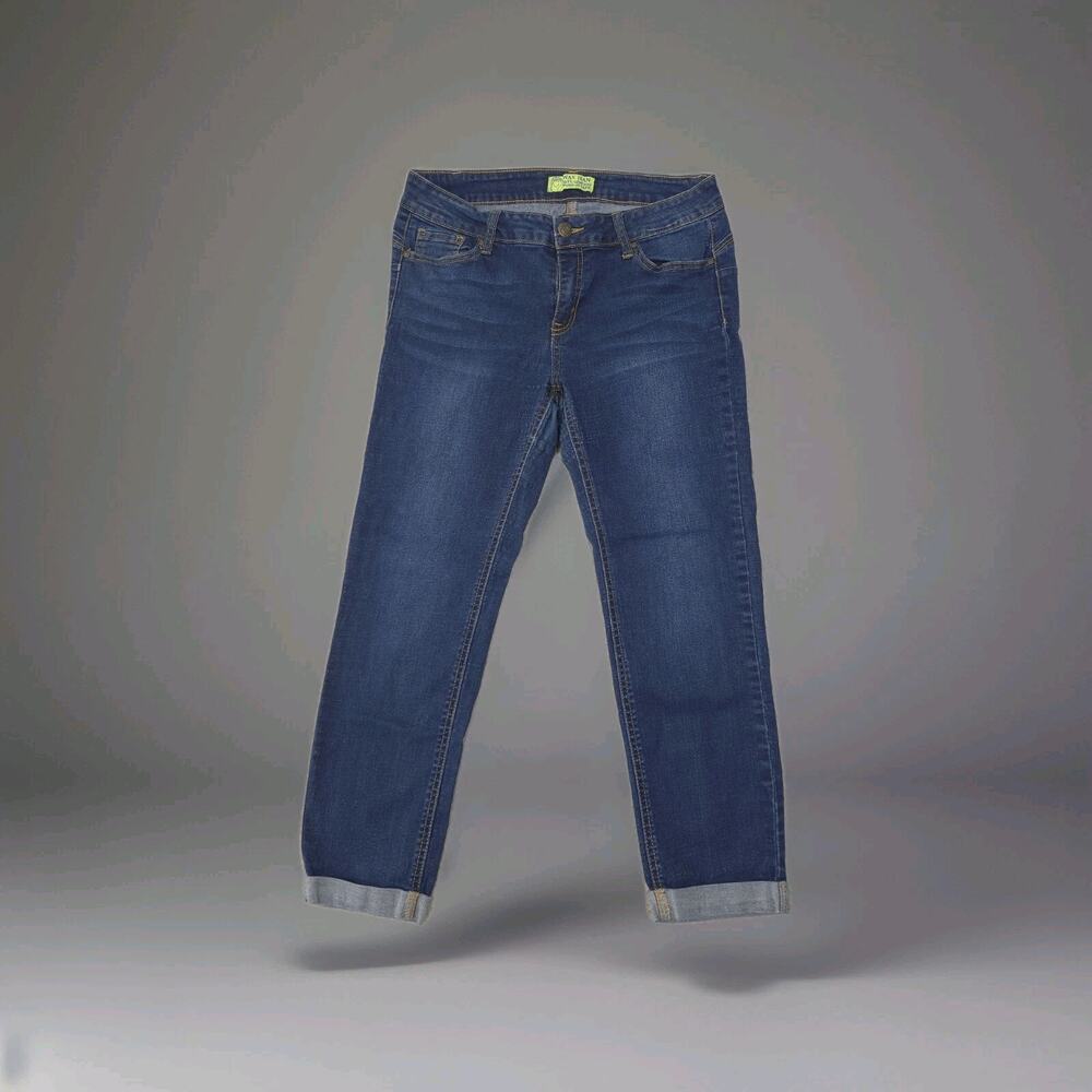 Wax Jeans Butt I Love You Jeans Womens 11 30 Push Up Capri Cuffed Ankle Denim